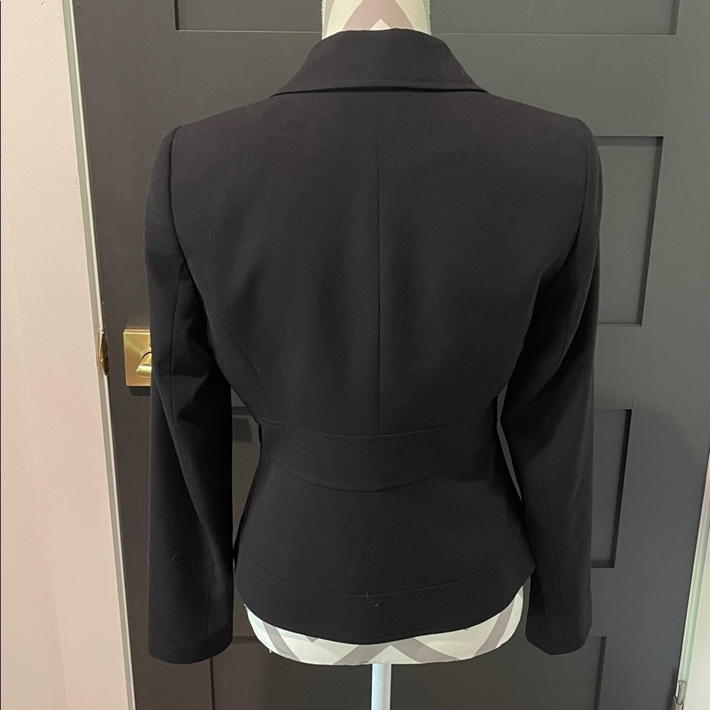 Calvin Klein Classic Black Stretch Blazer Size 4 - Picture 4 of 6